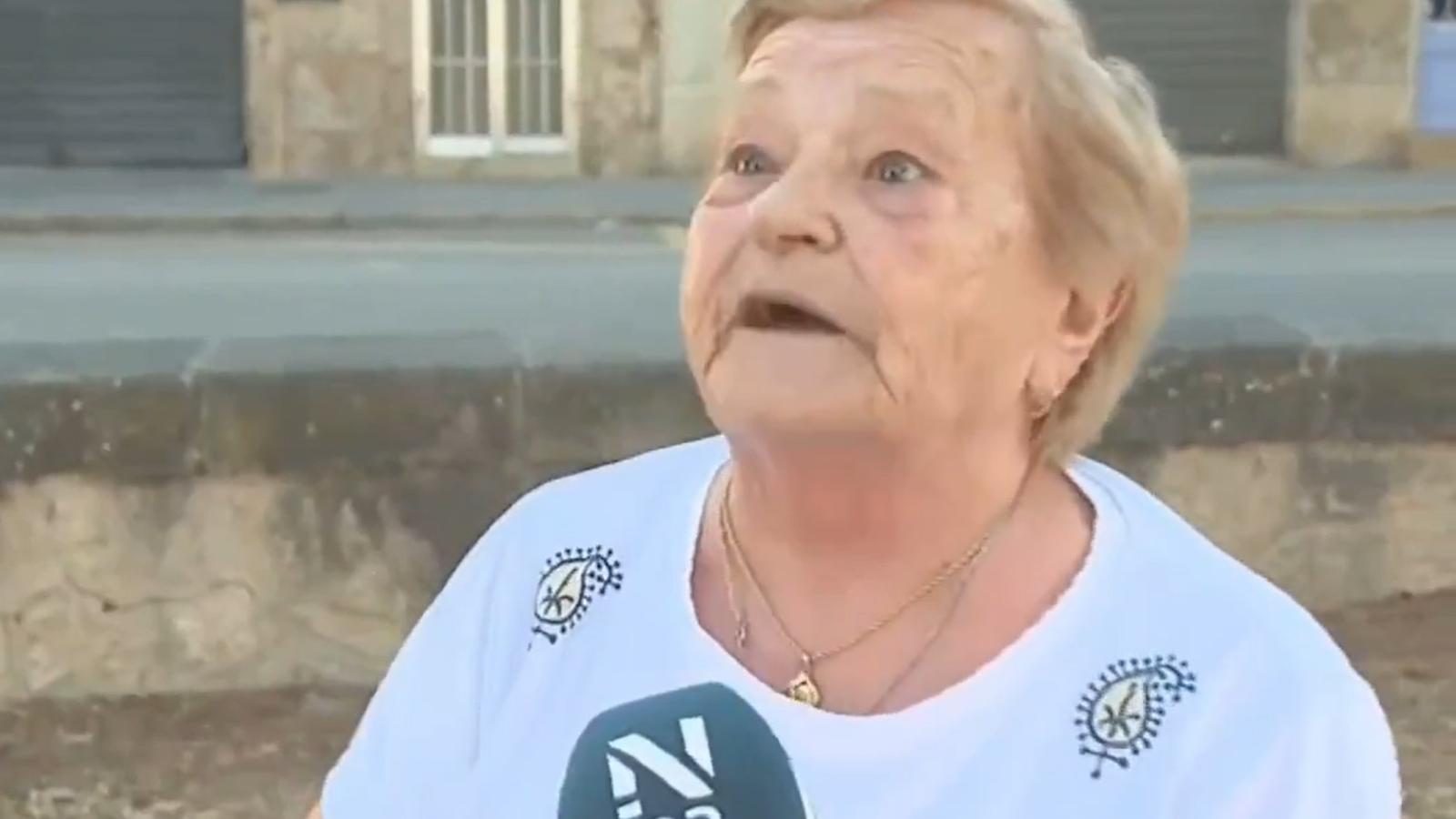 Fotograma de la entrevista filtrada.