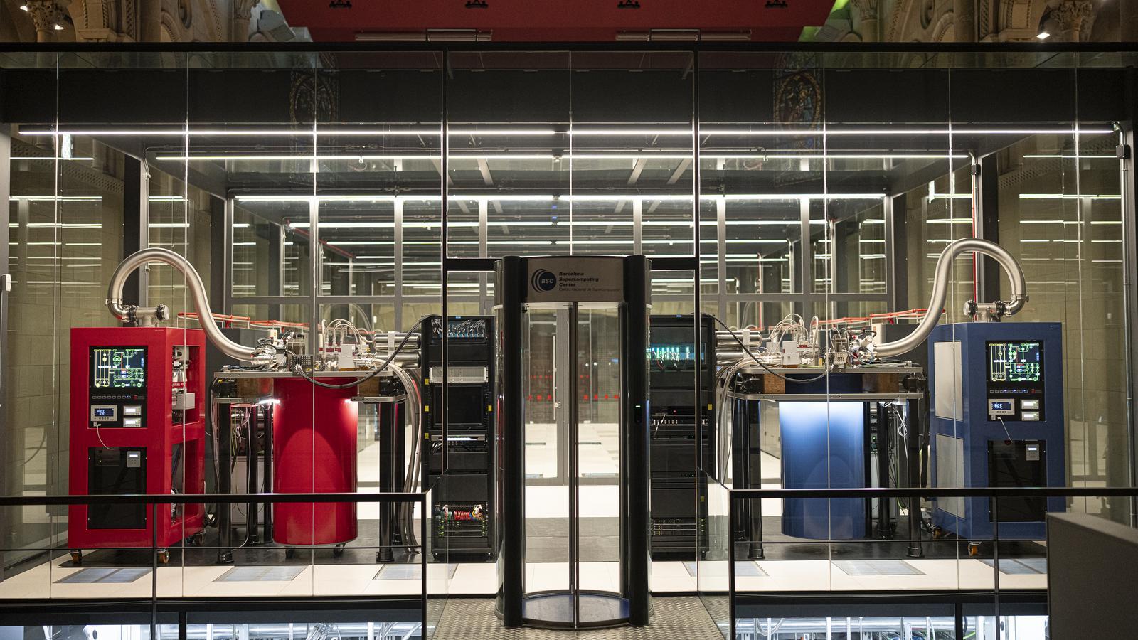 The Supercomputing Center, in the grounds of the Torre Girona chapel.
