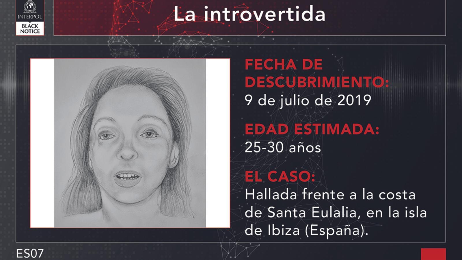 El cartel que ha difundido Interpol