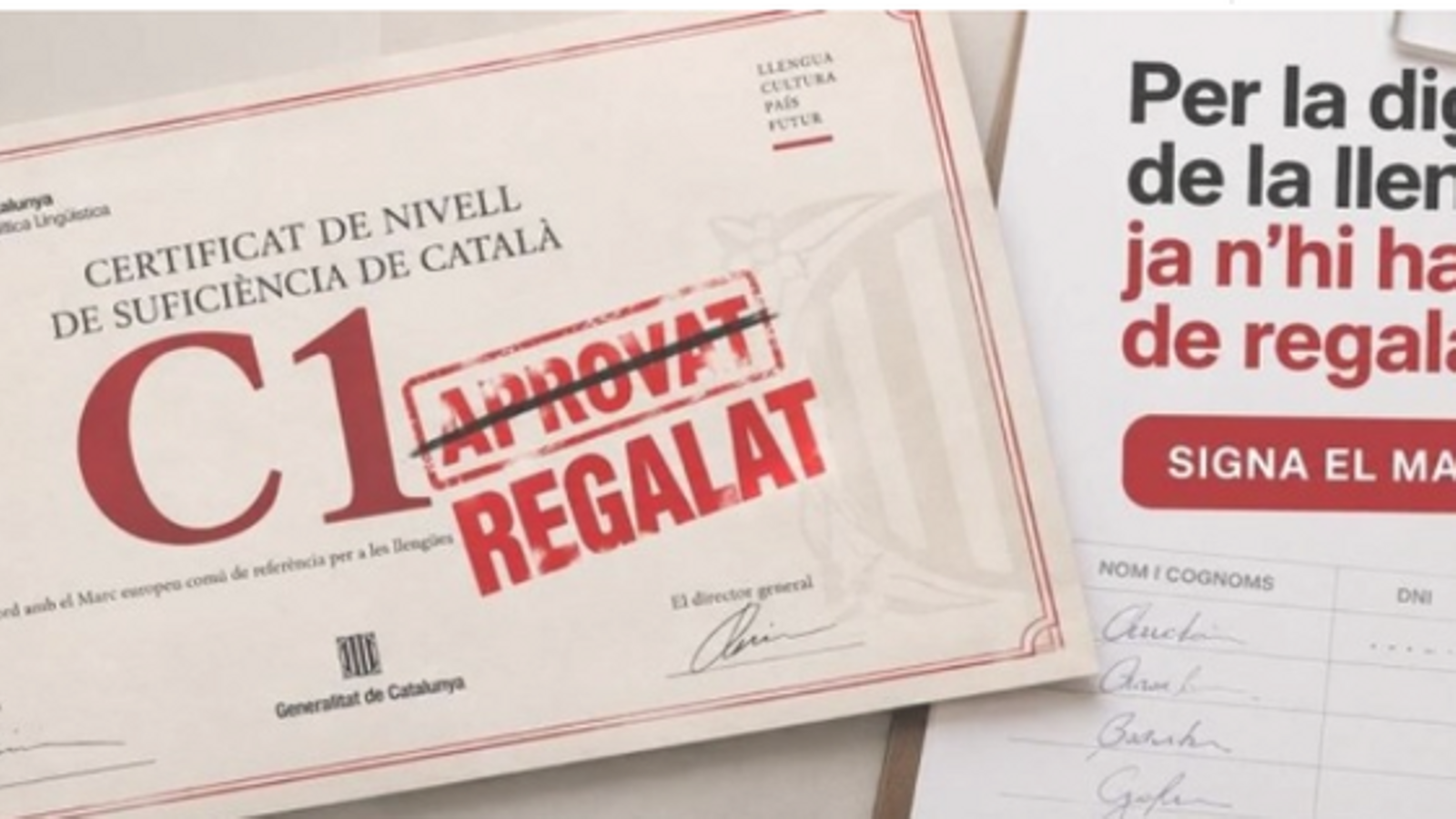 Campaña del sindicato de Profesores de Secundaria.