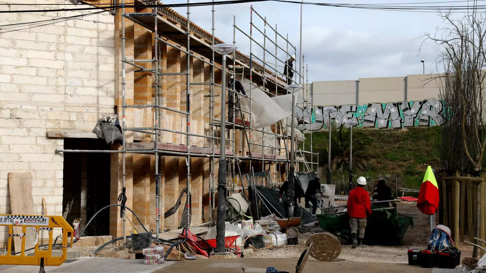 Casa en construcció a Palma.