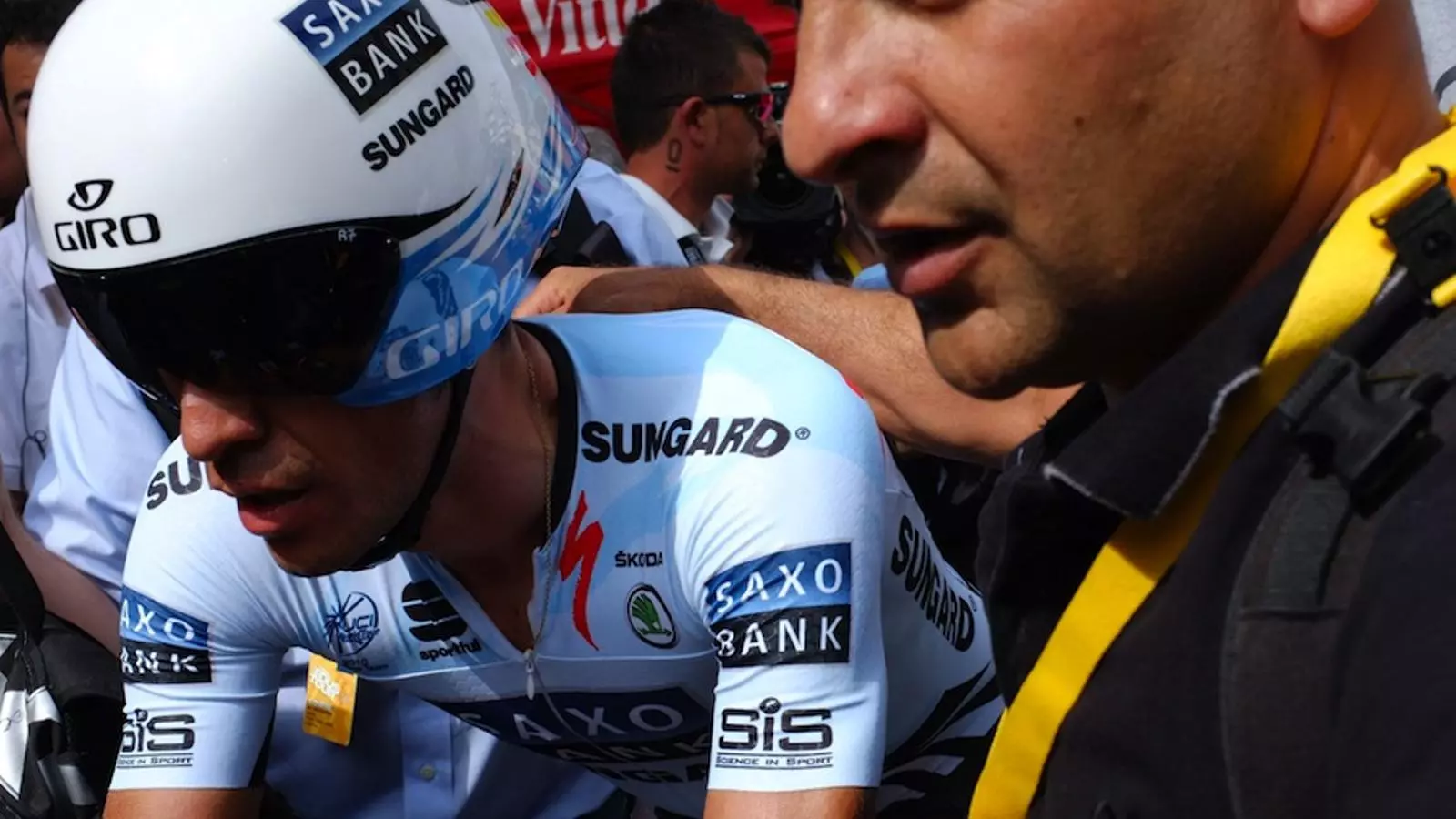 Alberto Contador ha acabat satisfet de la seva contrarellotge