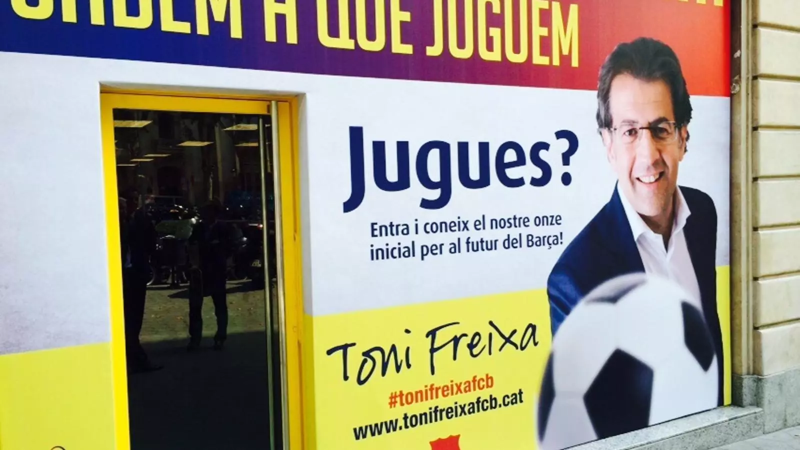 La seu electoral de Toni Freixa al Passeig de Gràcia / A.L.