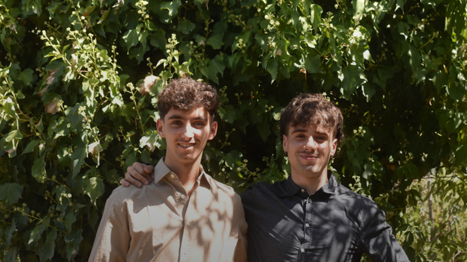 The two founders of Lliga.cat, Teo Garcia and Martí Vila