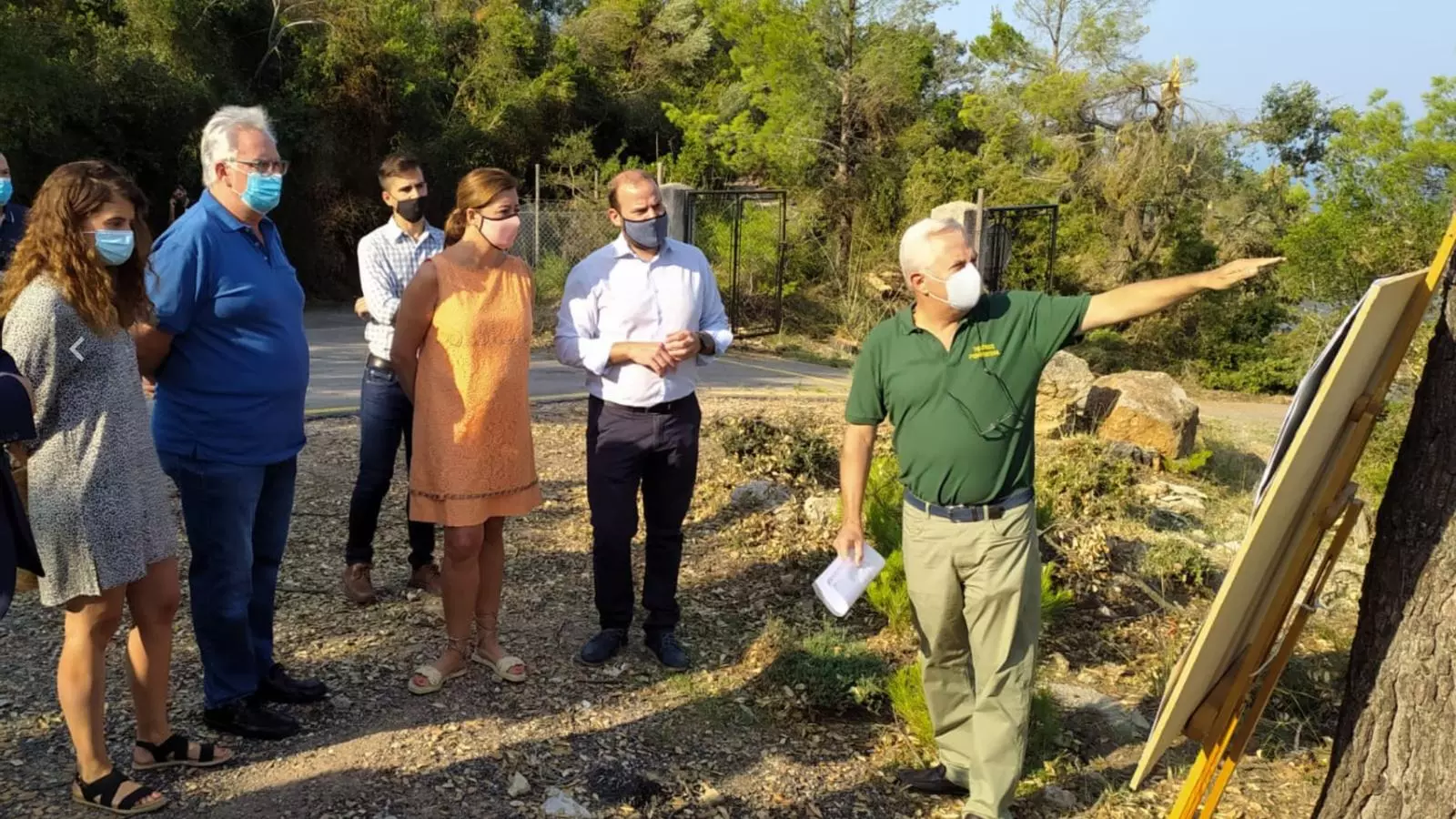 Primers dies de tasques d’emergència a la Serra de Tramuntana./ T.R.