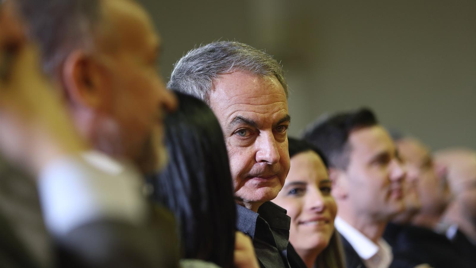 José Luis Rodríguez Zapatero, during an event in León last March
