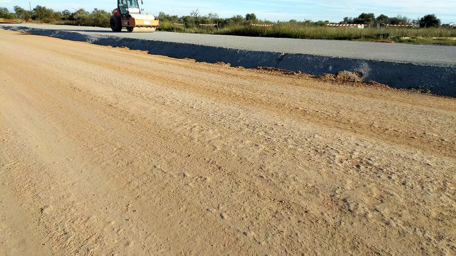 Imatge de les obres de l'autopista Llucmajor-Campos