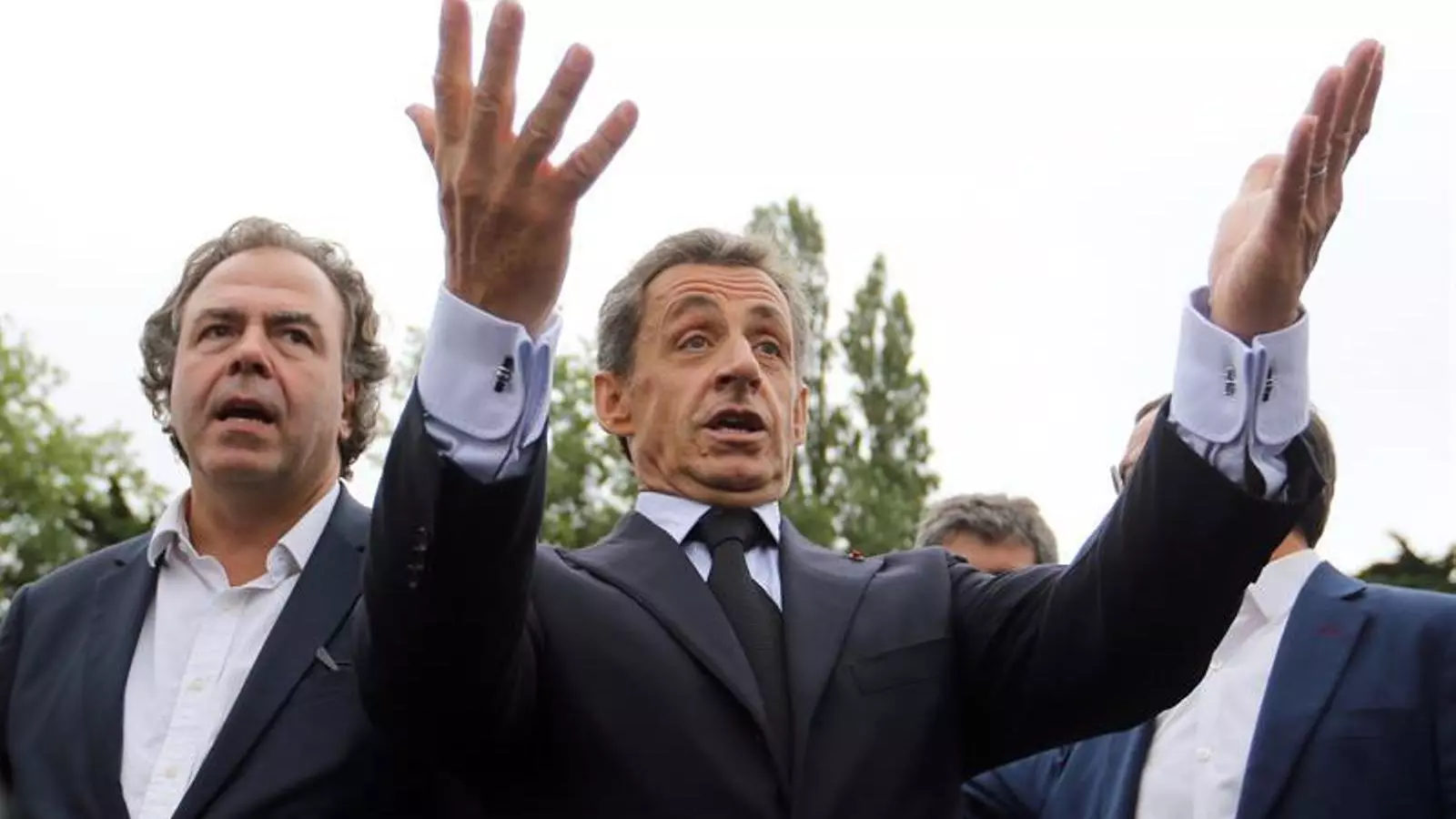Sarkozy, en un acte a la Universitat d'Estiu dels Republicans, la formació que presideix.