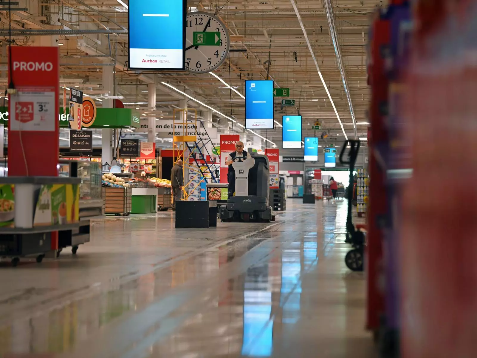 Imatge d'arxiu d'un supermercat Auchan a França