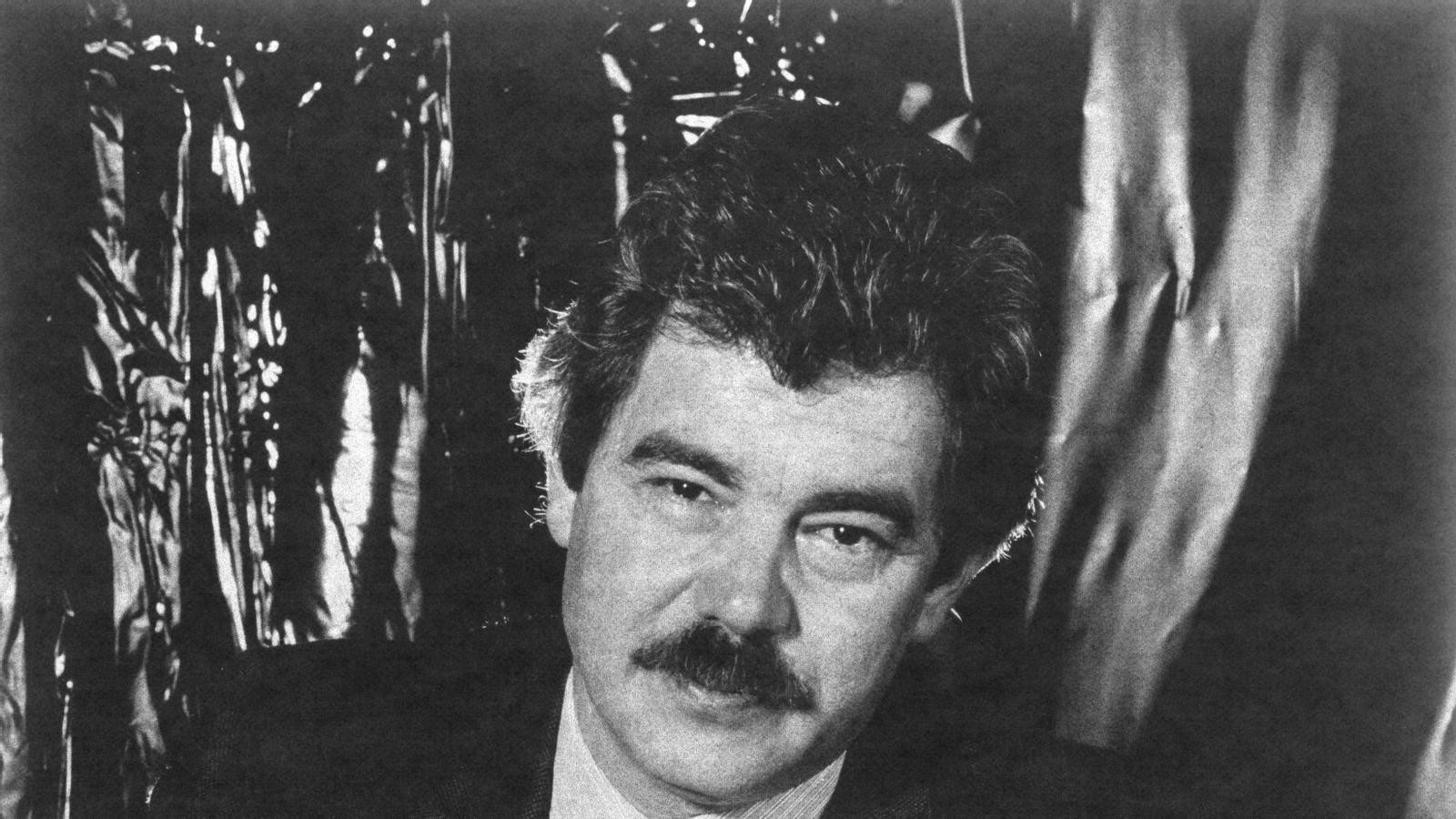 Porträt von Toni Catany in Pasqual Maragall aus dem Jahr 1987, als er Bürgermeister von Barcelona war.