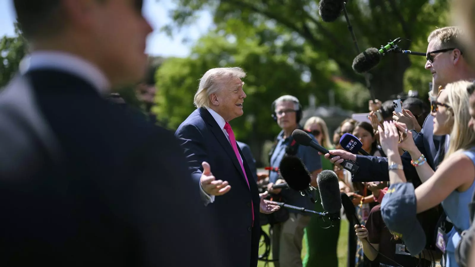 Trump, durant una trobada amb la premsa