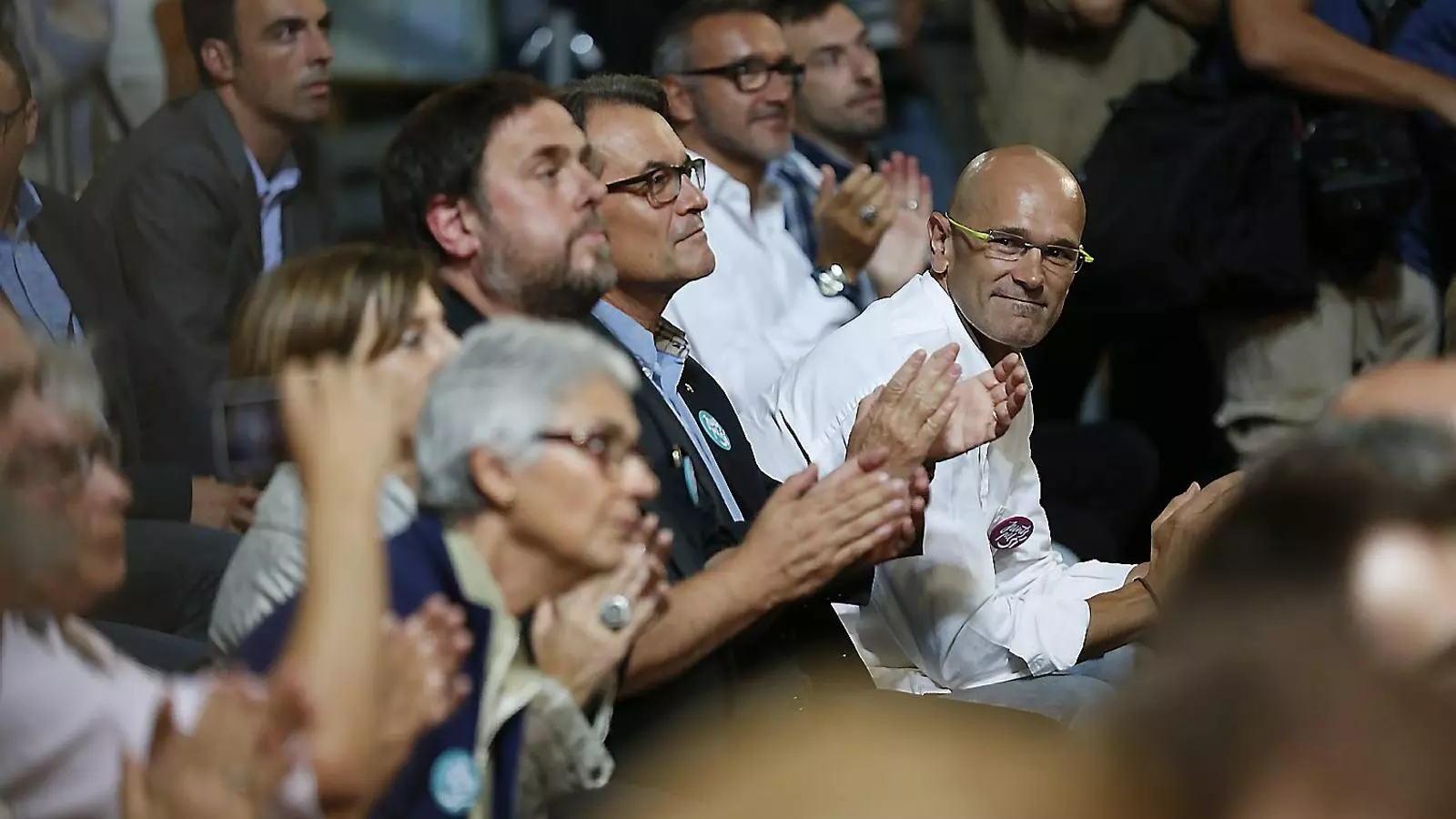 Romeva, Forcadell, Casals, Mas i Junqueras van arrencar ahir la campanya.