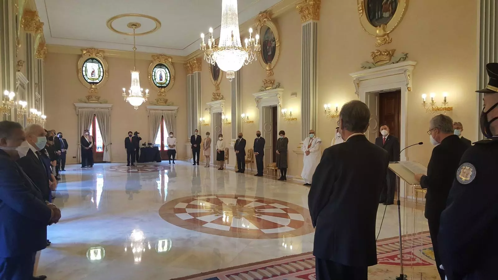 La recepció al Palau Episcopal d'aquest divendres.