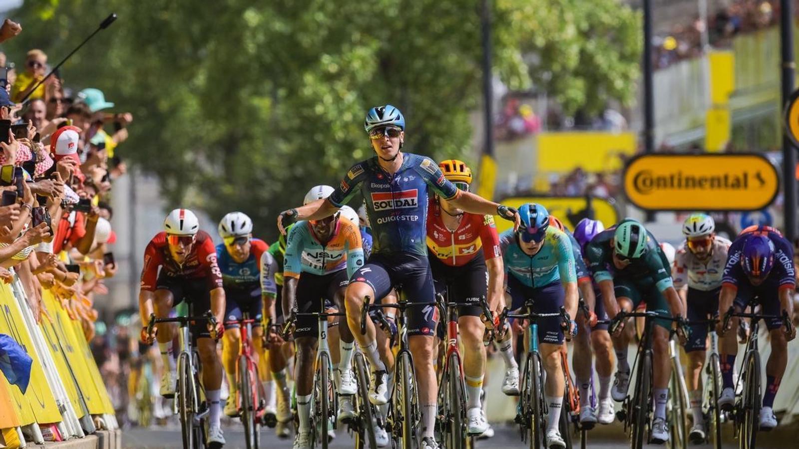 The Belgian Tim Merlier wins the seventh stage of the tour