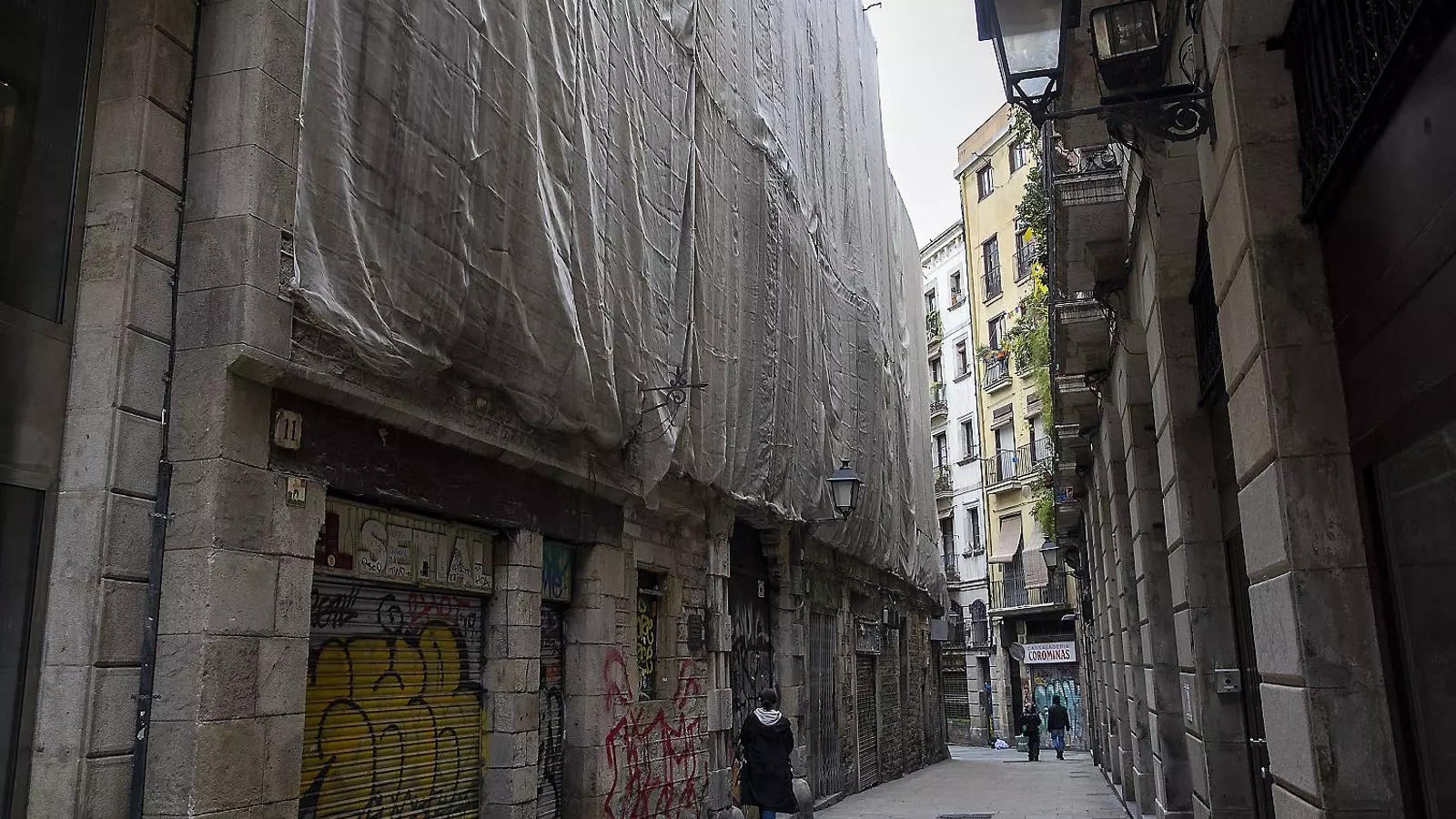 El Palau Vilana-Perles, al Barri Gòtic de Barcelona, en una imatge recent.