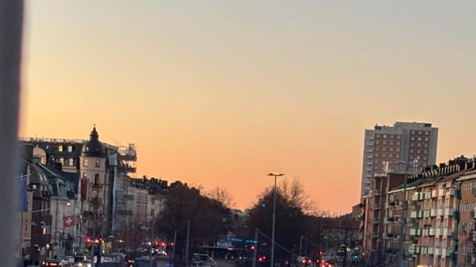 An image of the bus accident in Stockholm.