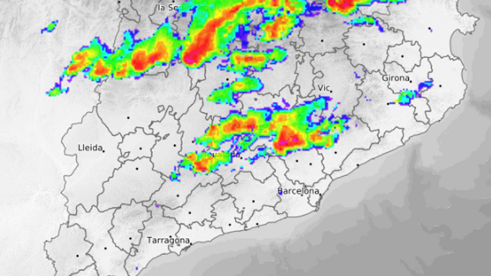 Weather radar image this Wednesday afternoon.