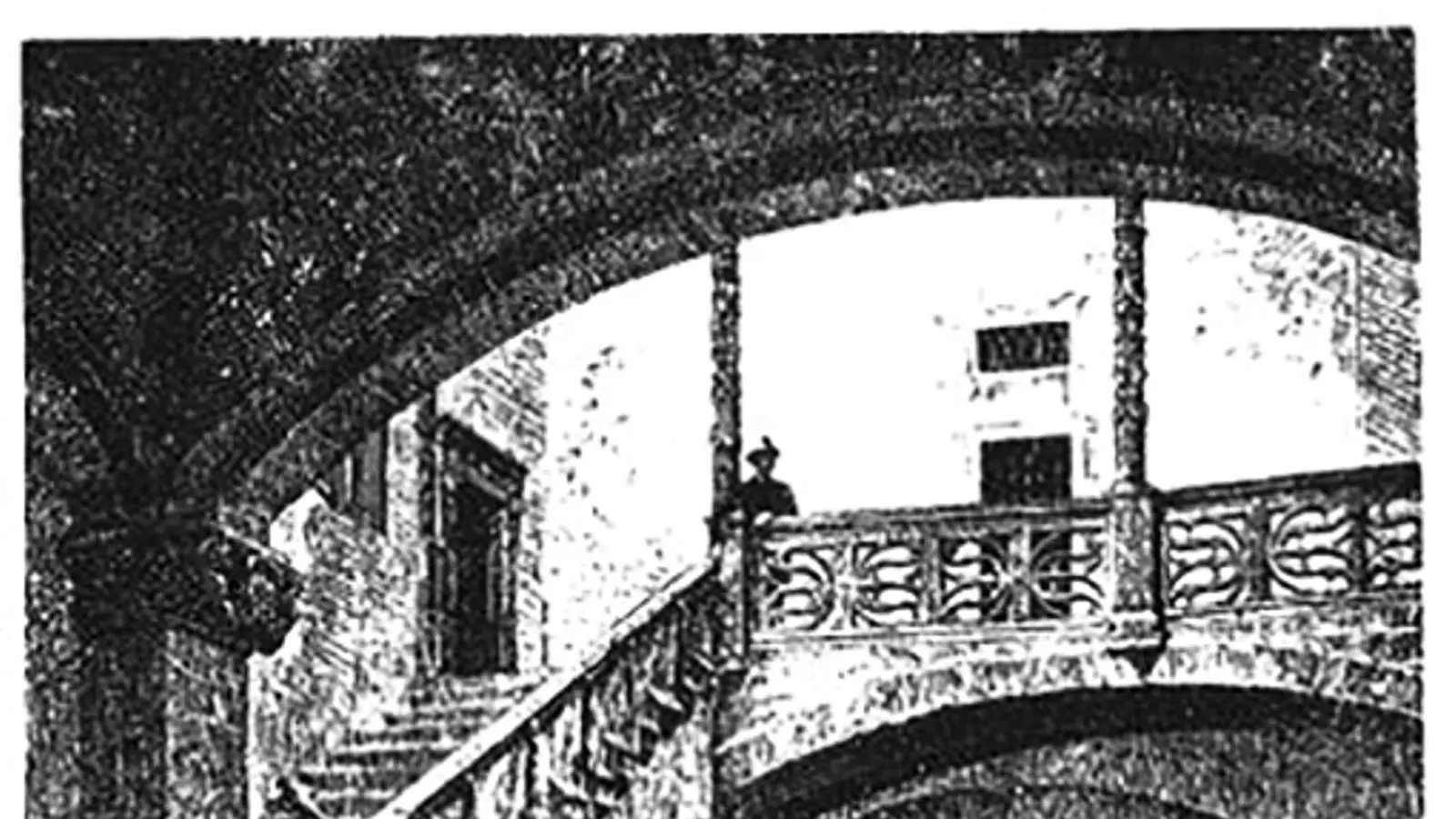 Vistes del pati del palau d'Aiamans.