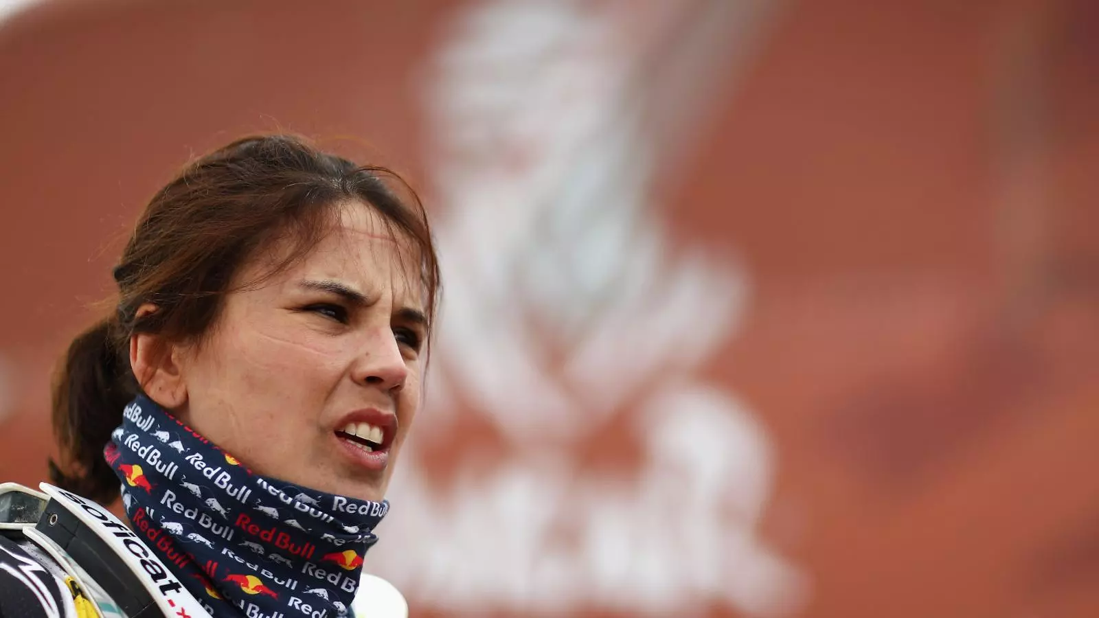 La pilot de Corbera de Llobregat Laia Sanz, després d’una de les etapes d’aquesta edició del Dakar.