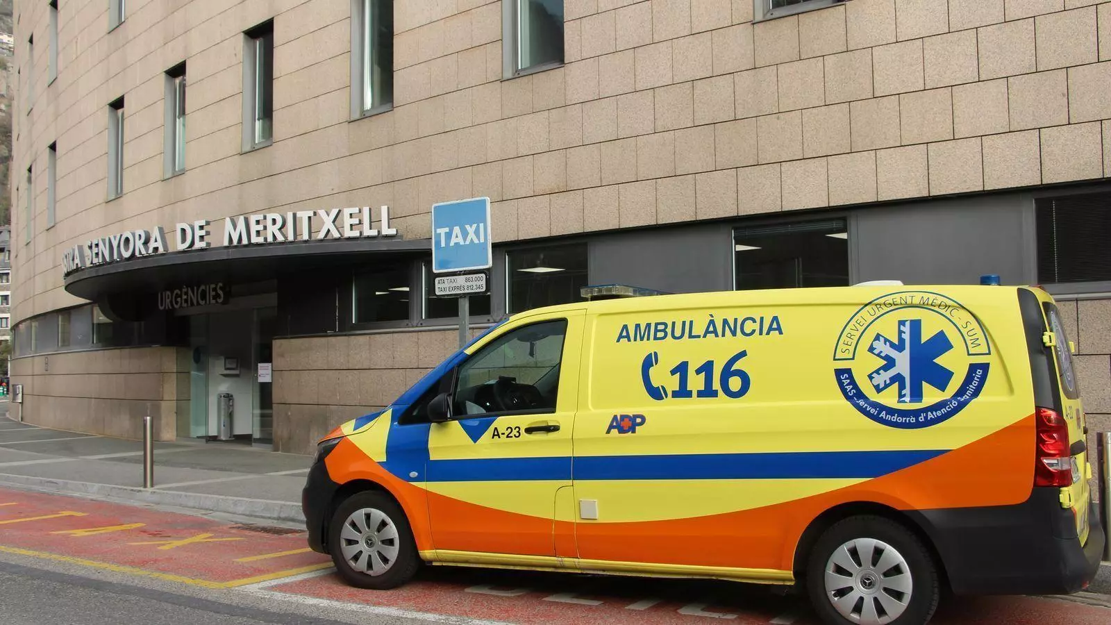 Urgències de l'hospital Nostra Senyora de Meritxell.