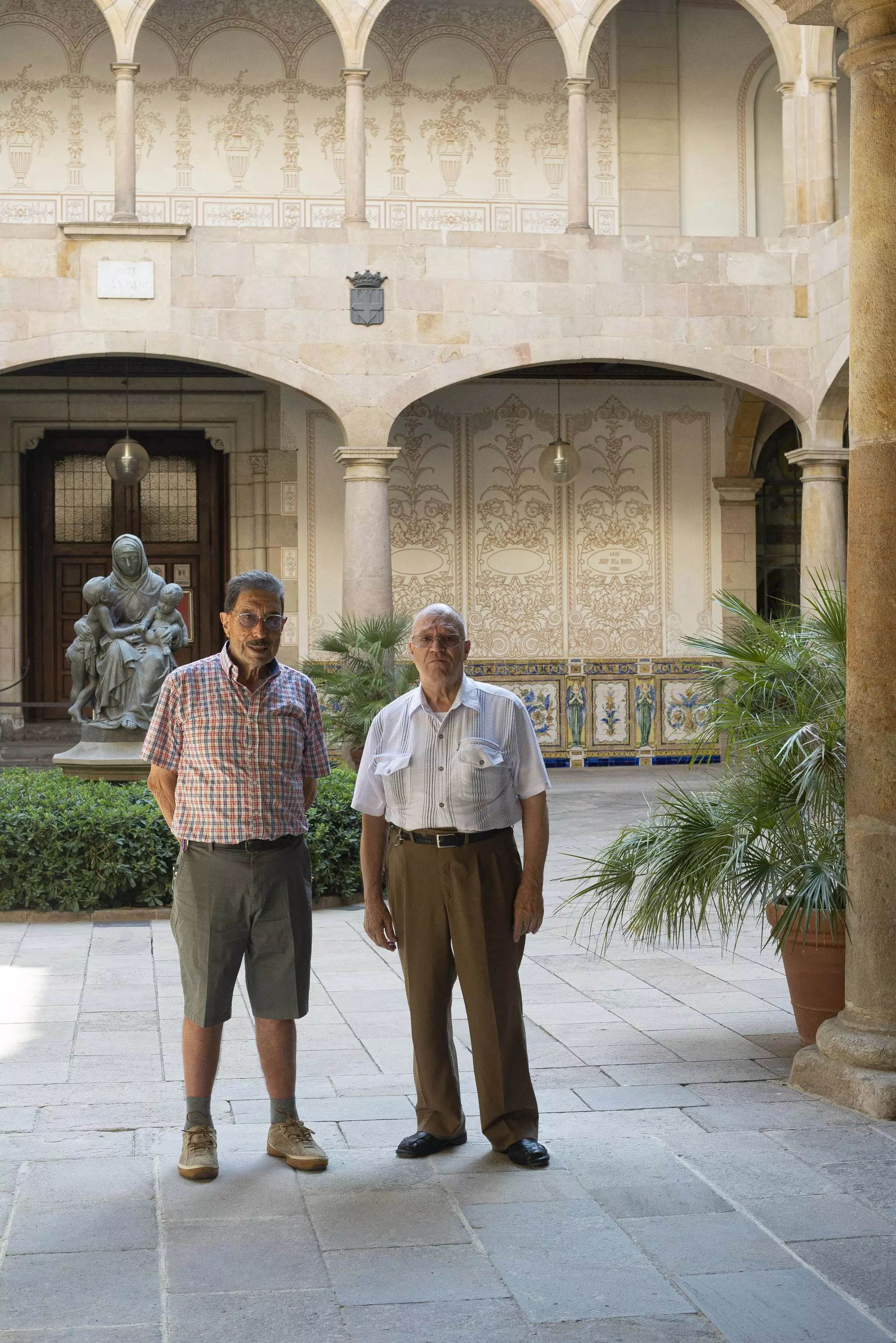 Lluís Álvarez i en Llorenç Samaniego al Pati Manning.