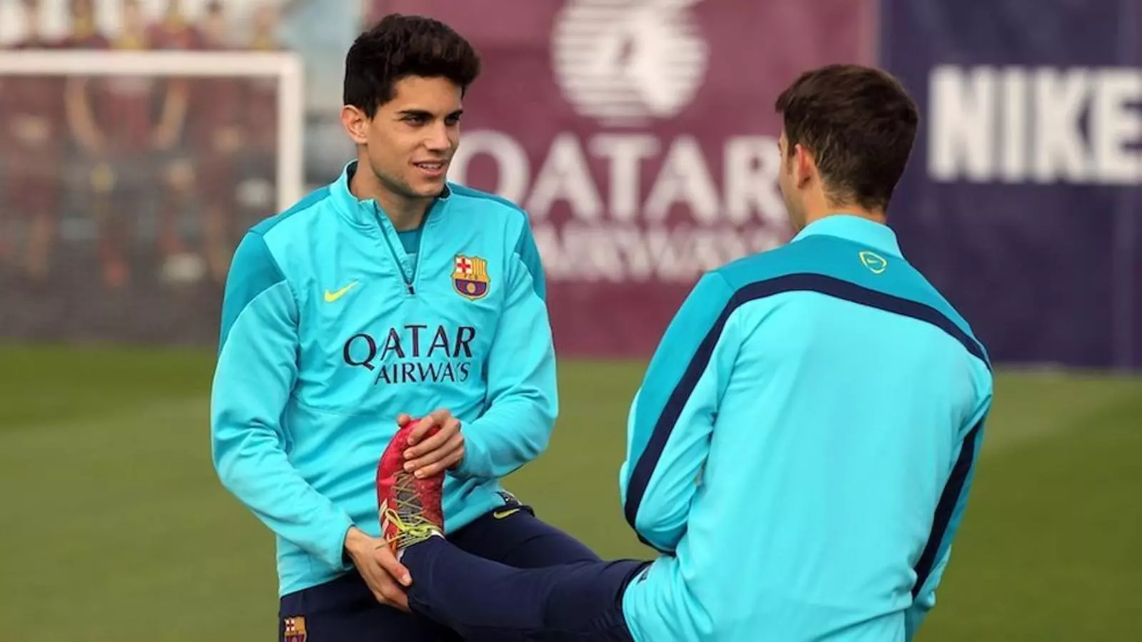 Marc Bartra, durant un entrenament / FC BARCELONA