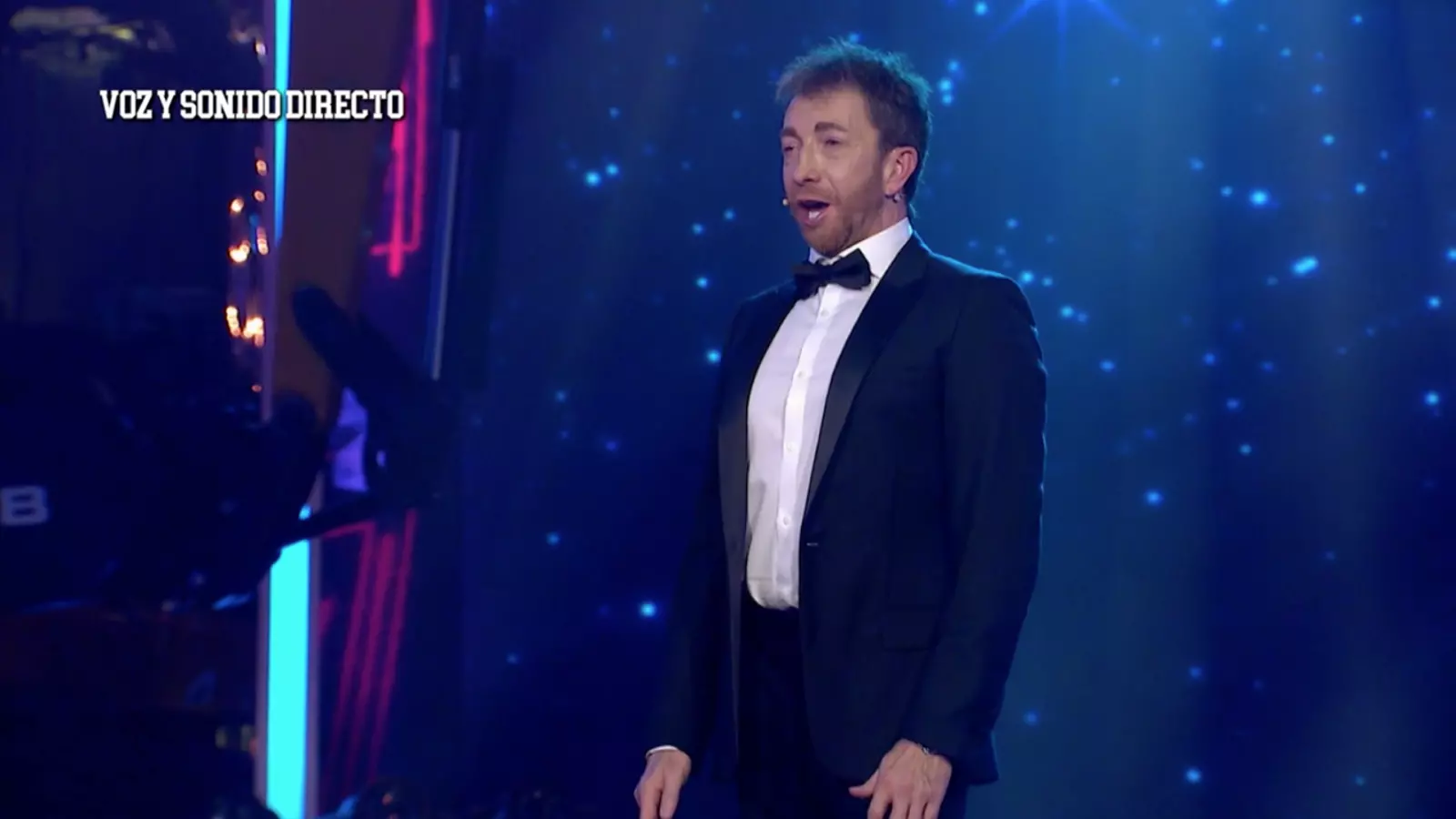 Captura del moment en què Pablo Motos entonava el 'Nessun dorma'