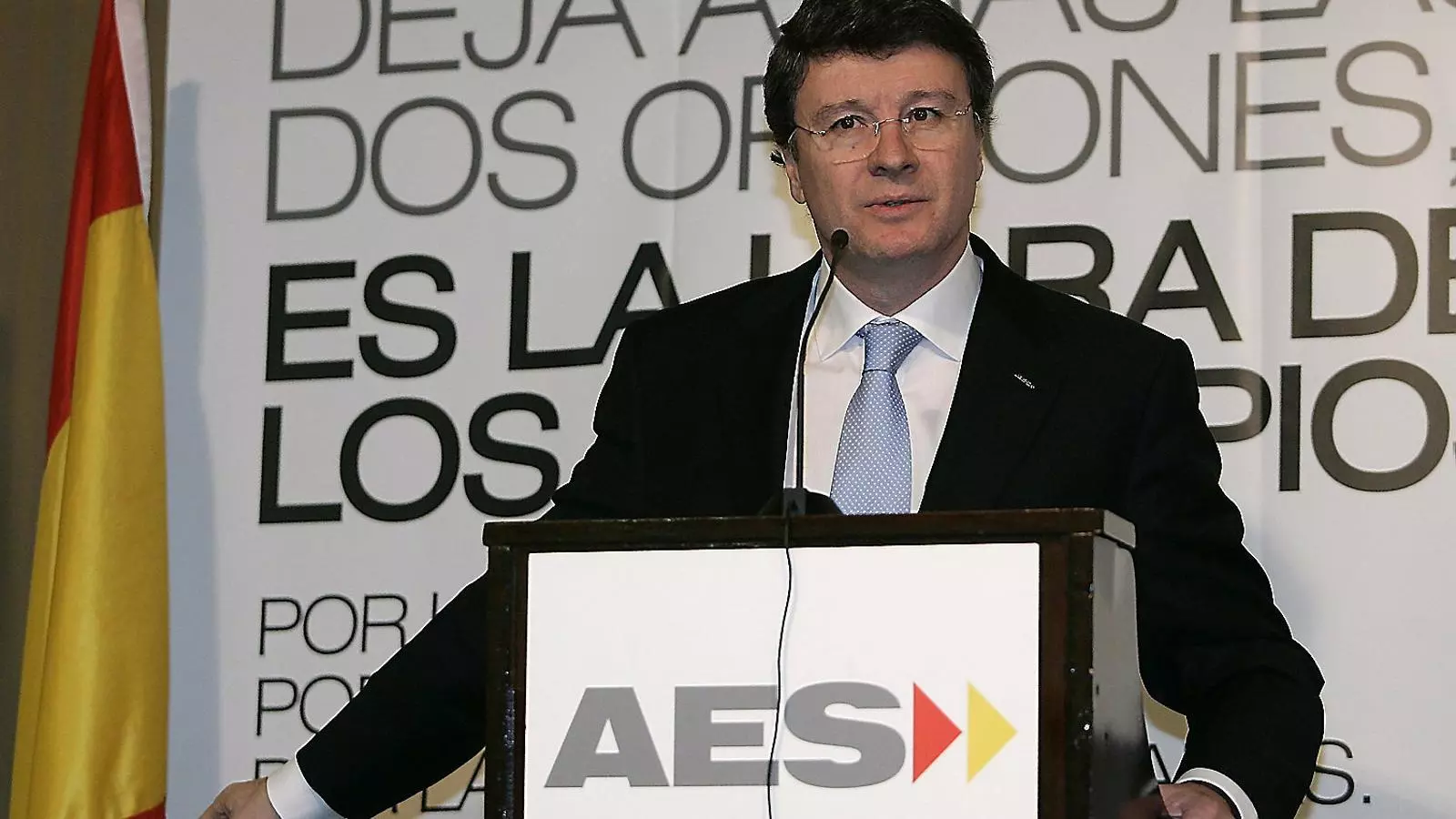 Rafael López-Diéguez en un acte del seu partit ultra en la campanya de les generals del 2008.