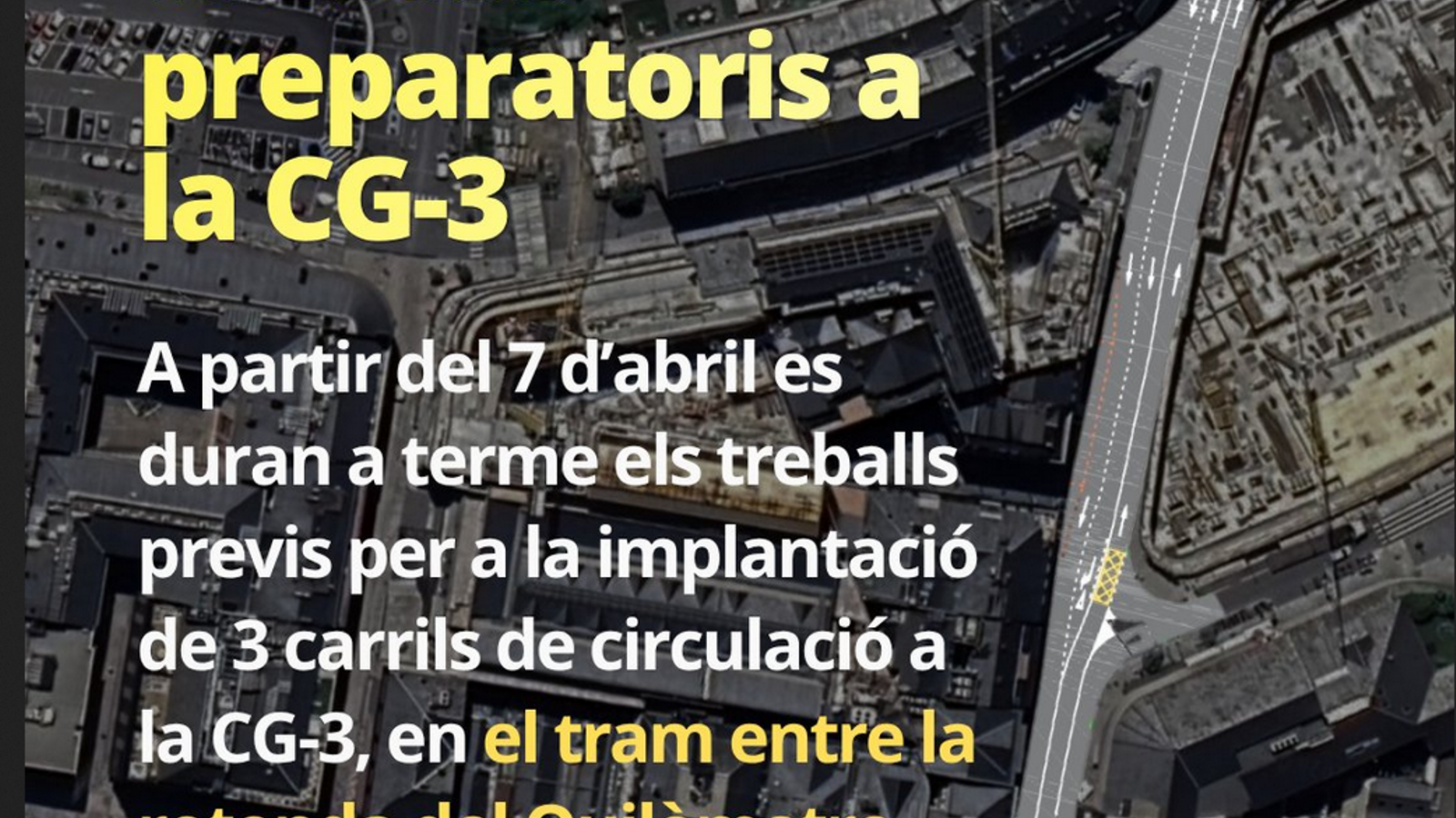 Cartell informatiu del departament de Mobilitat.