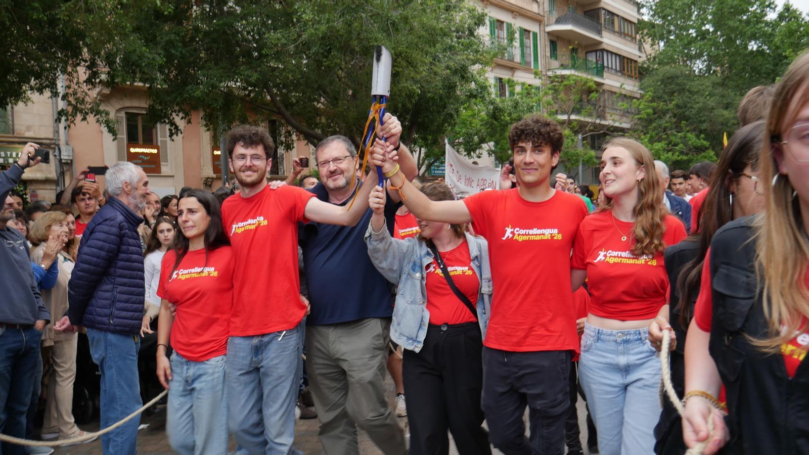 Els organitzadors del Correllengua Agermanat.