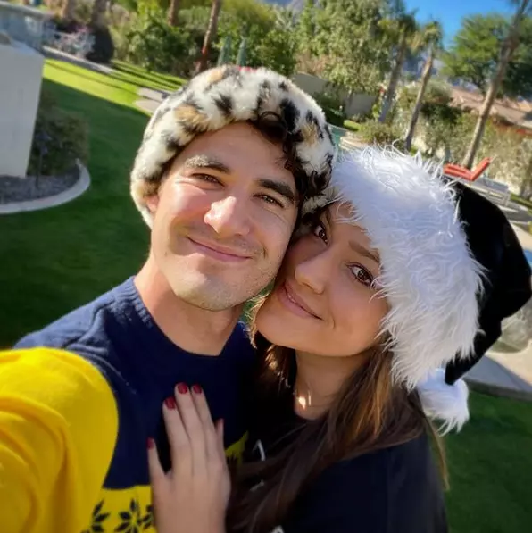 Darren Criss amb la seva esposa, Mia Swier