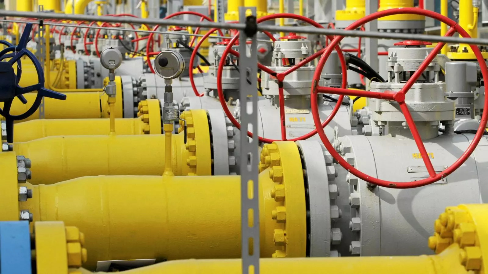 Estació de distribució de gas a Gustorzyn, al centre de Polònia.