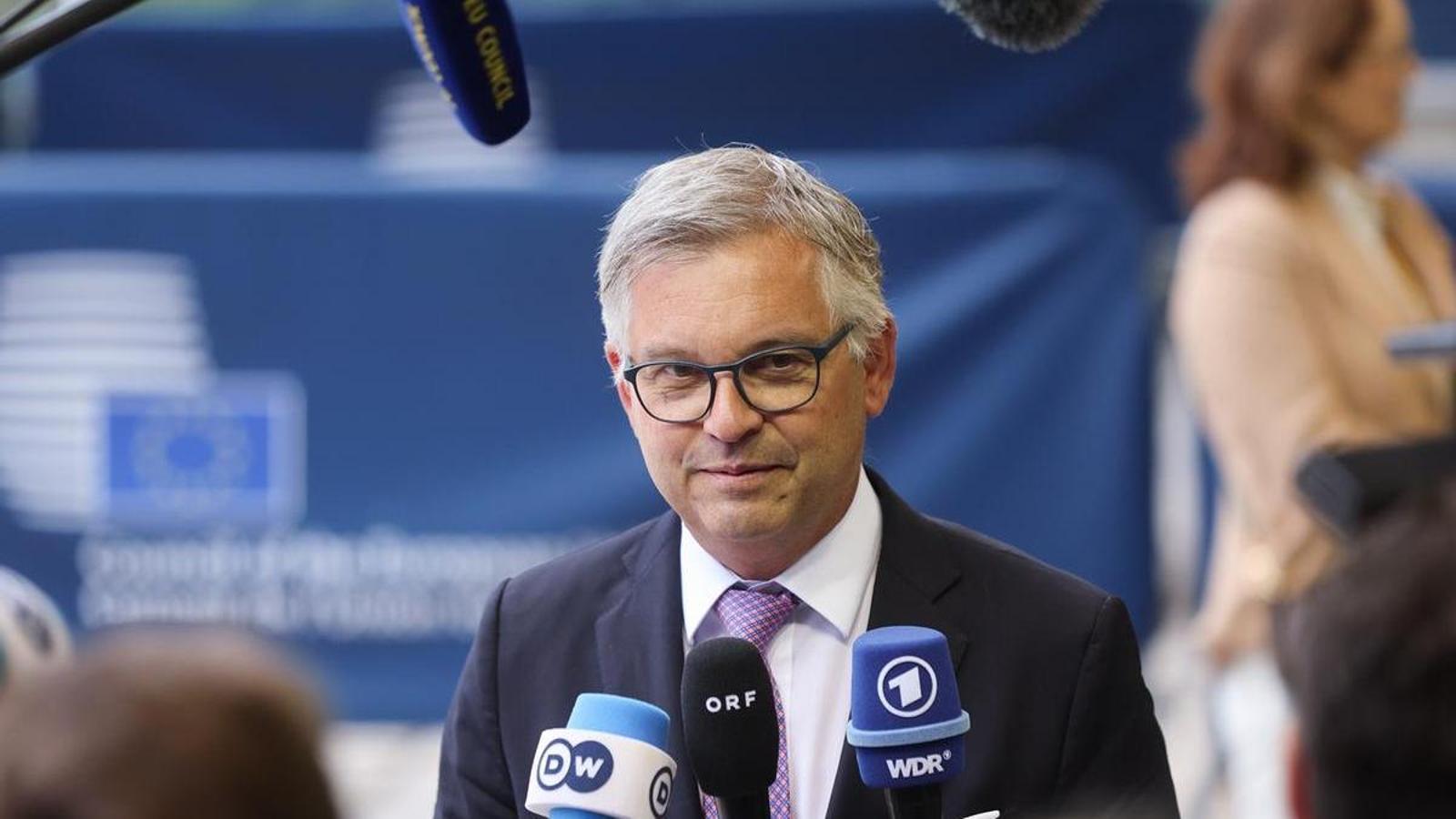 Magnus Brunner, European Commissioner for Home Affairs and Migration, on June 4 in Luxembourg.