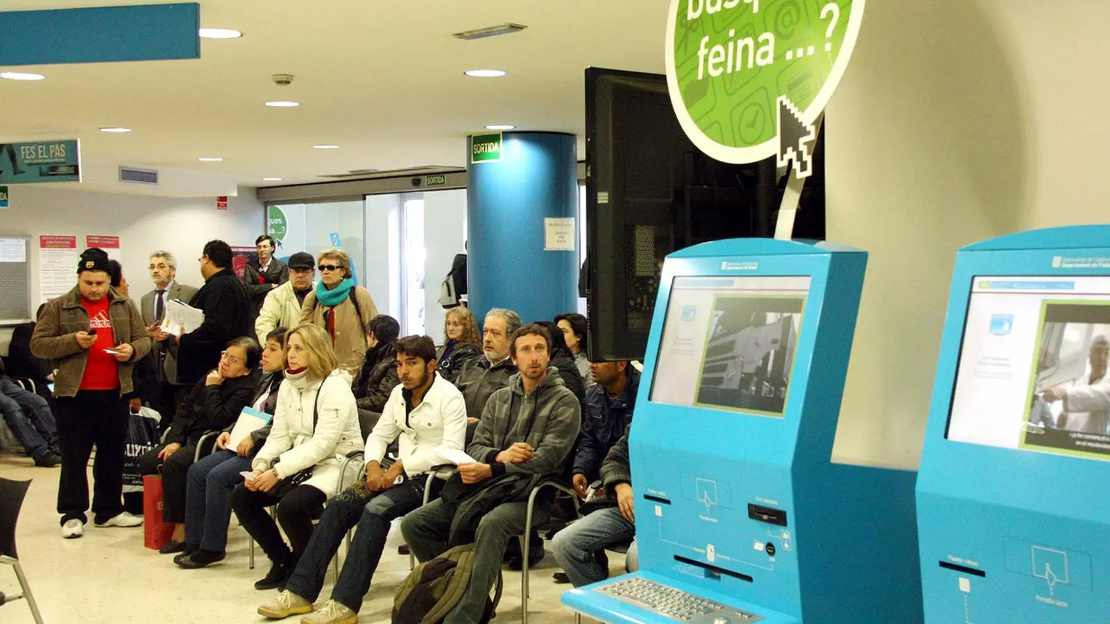 Una oficina del Servei d'Ocupació de Catalunya (SOC), en una imatge d'arxiu / ACN