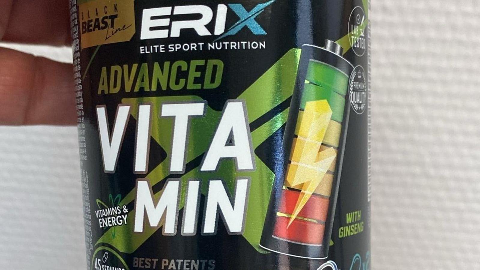 El complemento alimenticio ERIX ÉLITE SPORT con dosis elevadas de Vitamina D