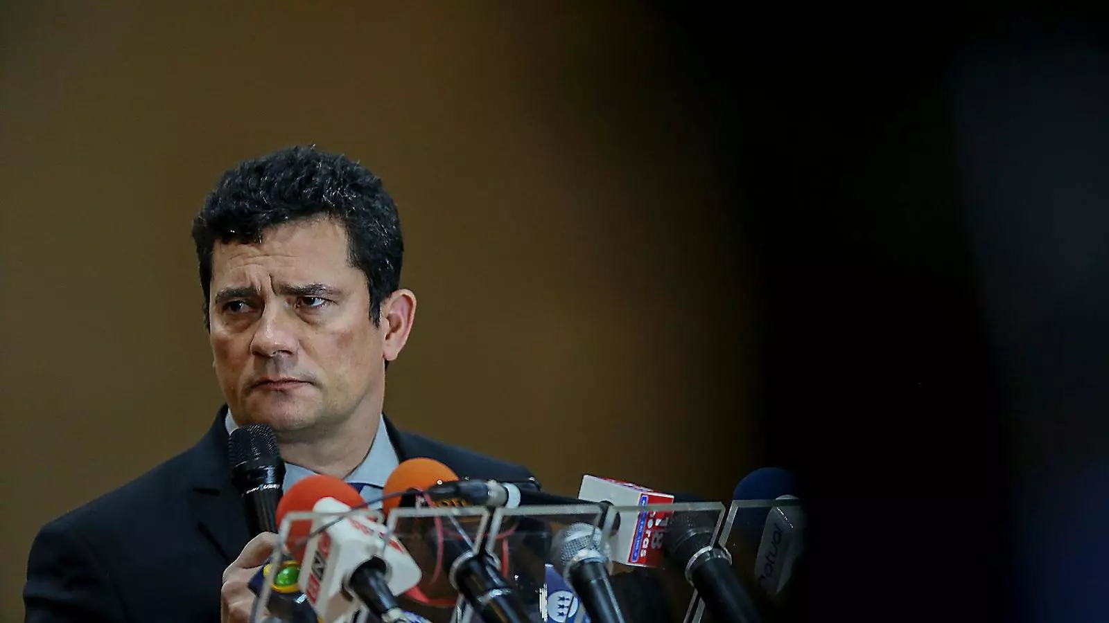 El ministre de Justícia brasiler, Sérgio Moro, ahir en una roda de premsa.