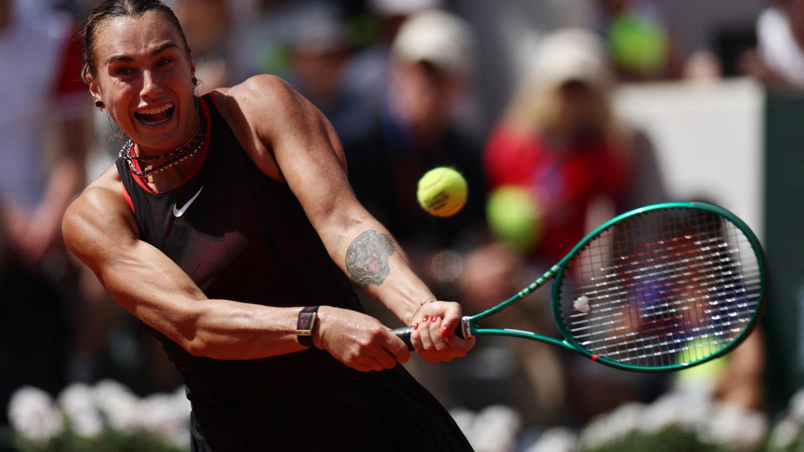 Aryna Sabalenka en Roland Garros