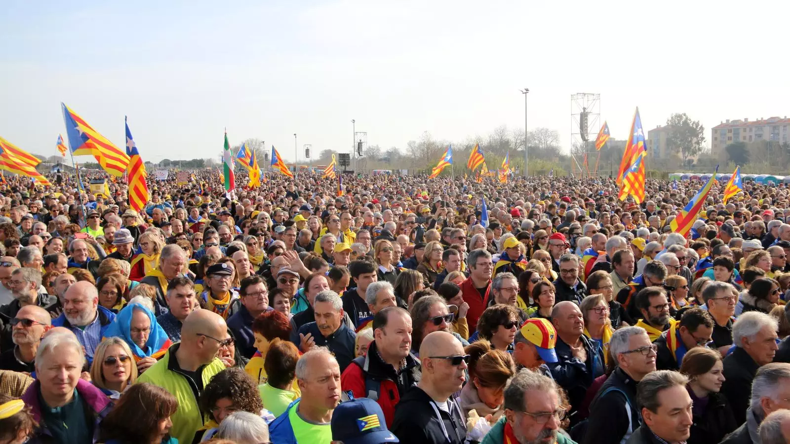 La gentada concentrada a Perpinyà