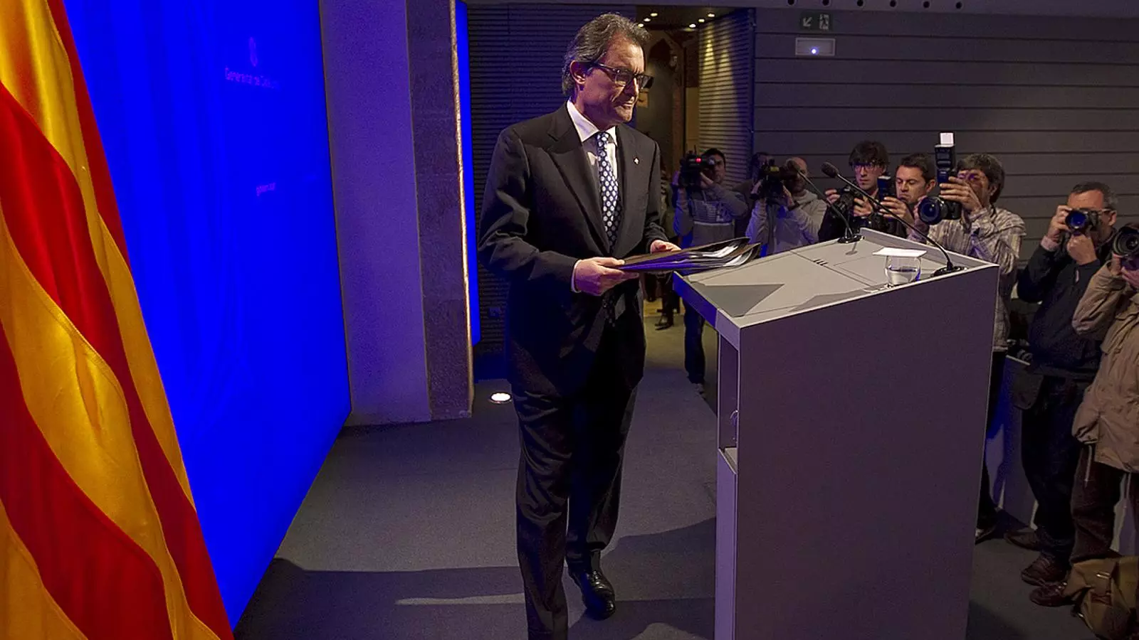 Artur Mas ha comparegut per fer balanç del 2014 en acabar la reunió del Govern d'aquest dimarts