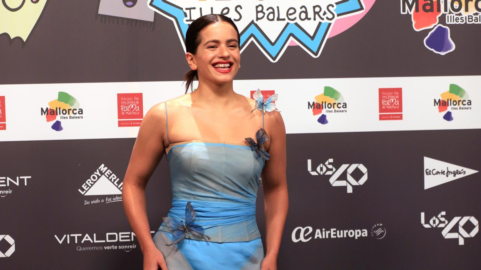 Rosalía a la gala de Los40 Music Adwards, a Palma, el 12 de novembre de 2021.