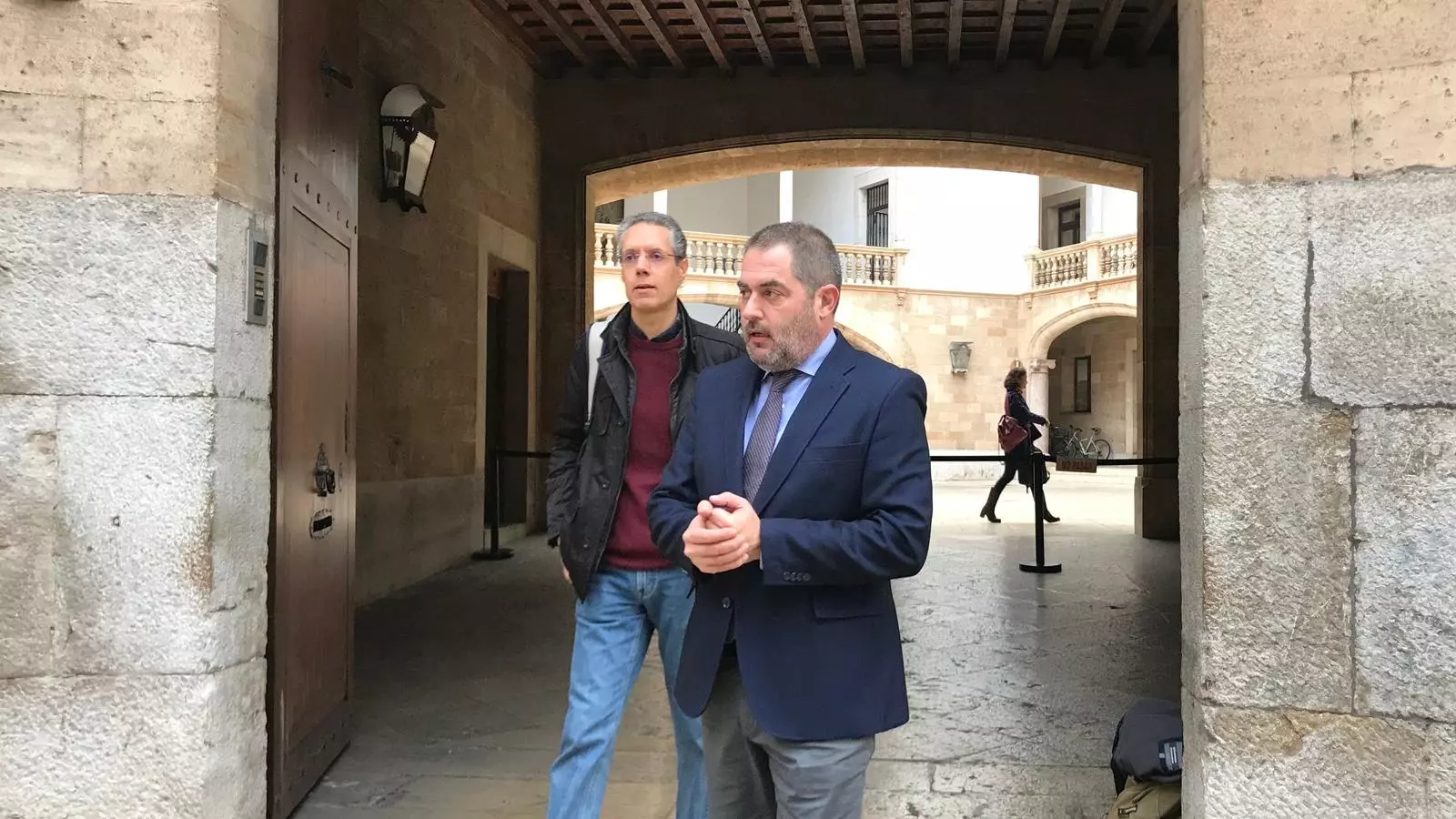 Josep de Lluís, acusació particular del cas, a la sortida de la vista prèvia a l'Audiència Provincial de Palma
