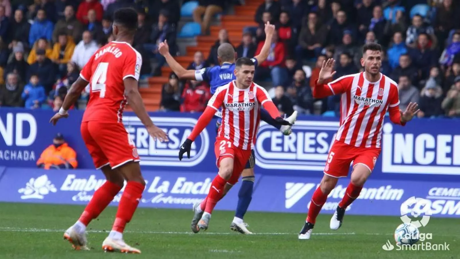 Ramalho, Gallar i Alcalá, jugadors del Girona