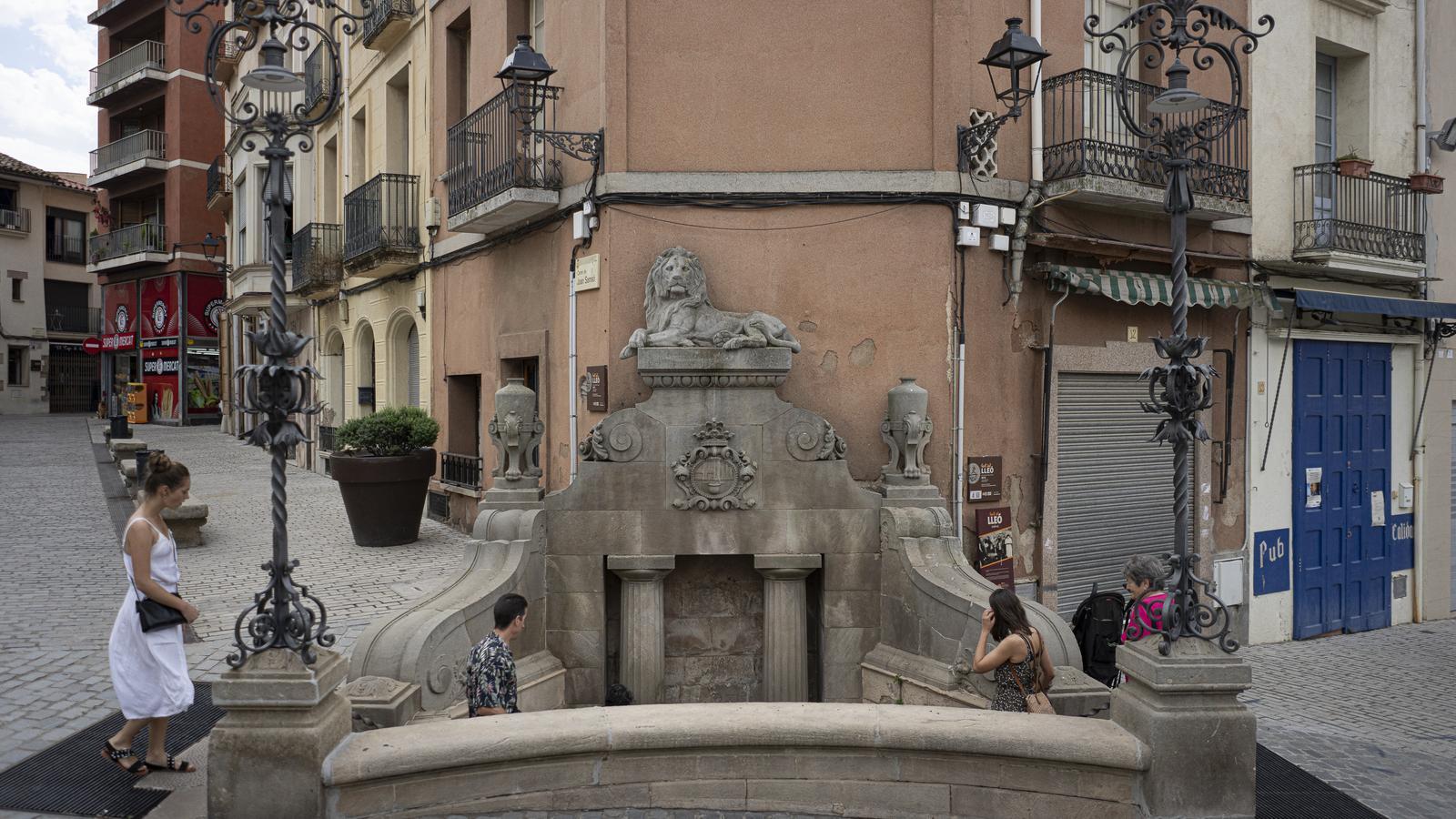 The Lion Fountain in Caldes de Montbui
