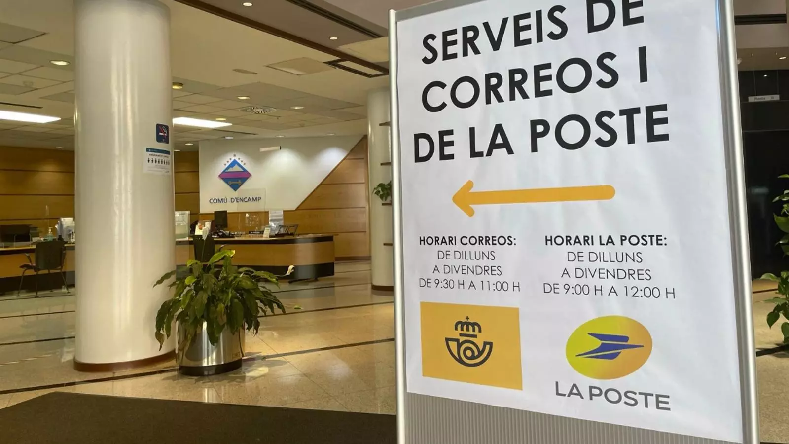 Correos i La Poste d'Encamp es traslladen a casa comuna.