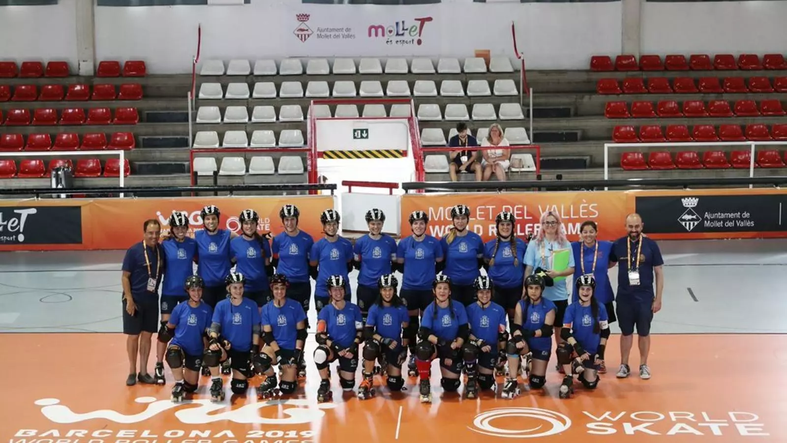 La selecció espanyola femenina de 'roller derby'