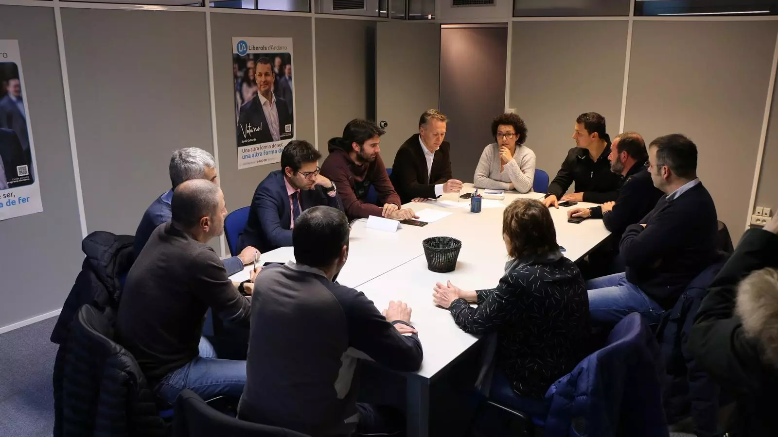 El Comitè Executiu de Liberals d'Andorra, dimarts al vespre. / LIBERALS D'ANDORRA
