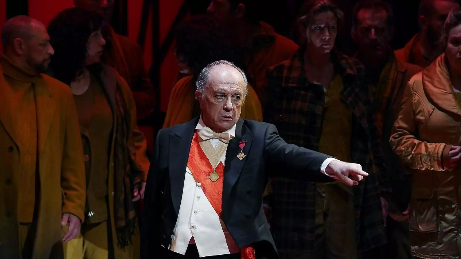 El baríton italià Leo Nucci en una escena de Simon Boccanegra al Liceu.