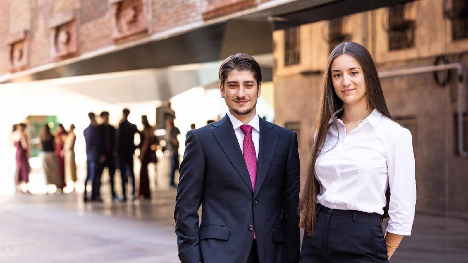 Pol Colomé and Paula Ramió are two of the scholarship holders of the La Caixa Foundation