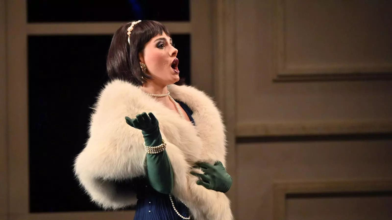 Serena Sáenz en un assaig de l'òpera 'Don Pasquale'