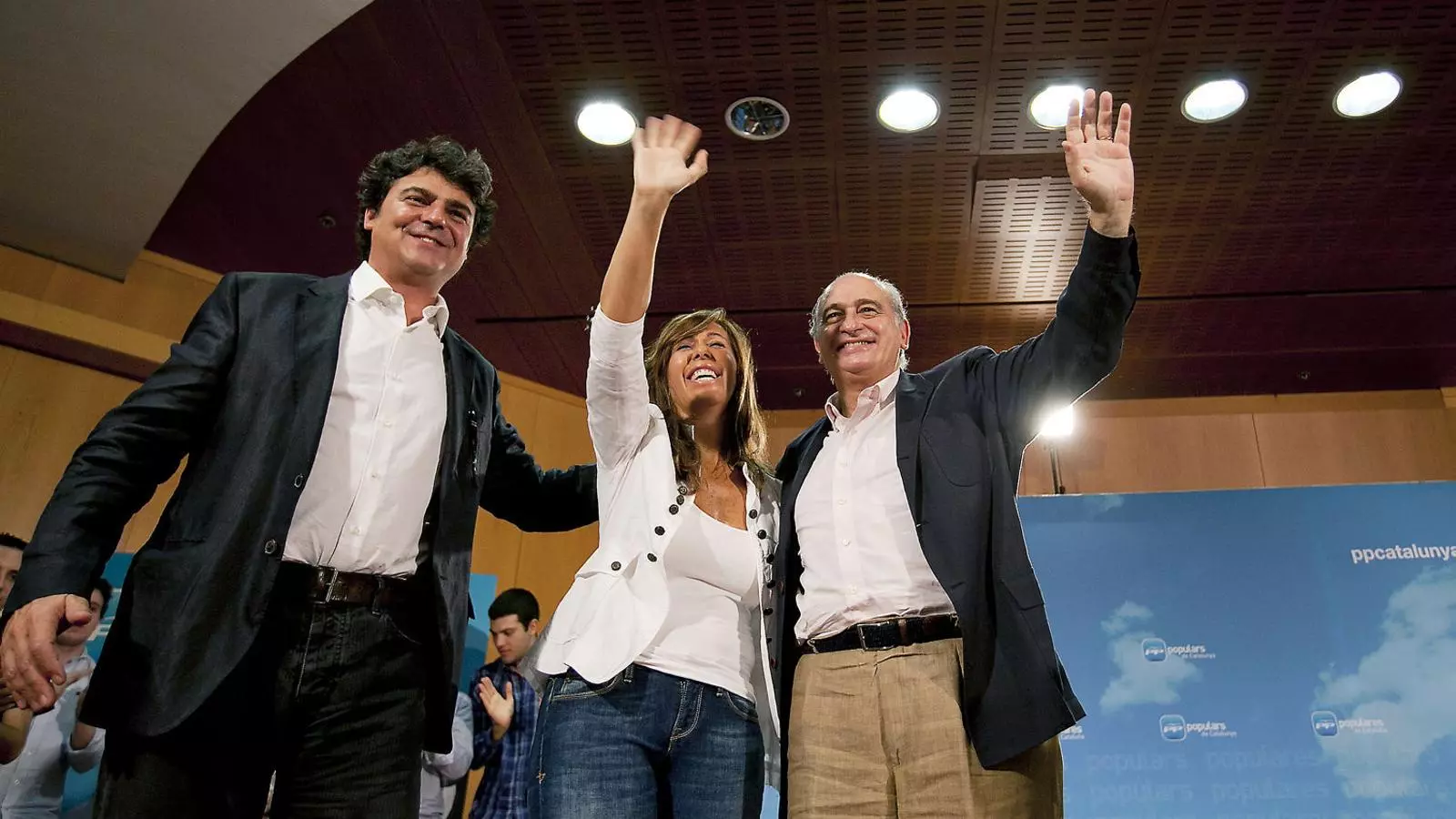 Jorge Moragas, Alicia Sánchez-Camacho i Jorge Fernández Díaz, del PP.